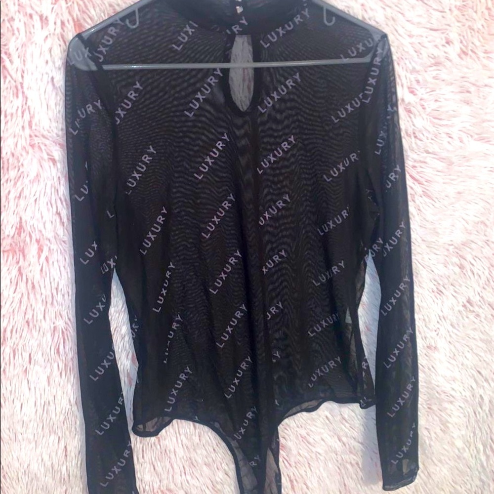 Sheer luxury bodysuit: Fashion Nova 2X